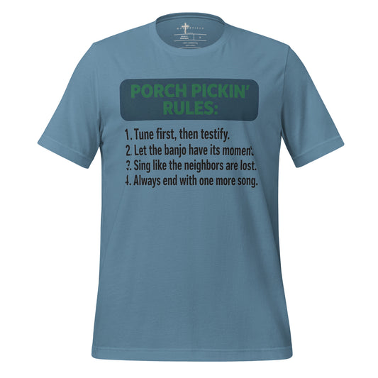 Porch Pickin Rules - Blue - MasterPiece Shirts