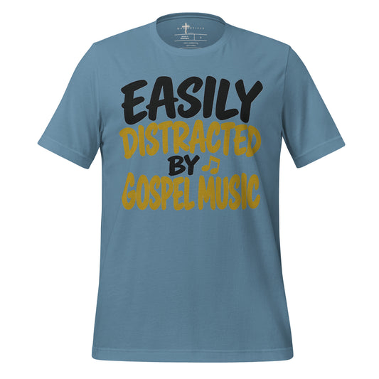 Easily Distracted by Gospel - Blue - MasterPiece Shirts