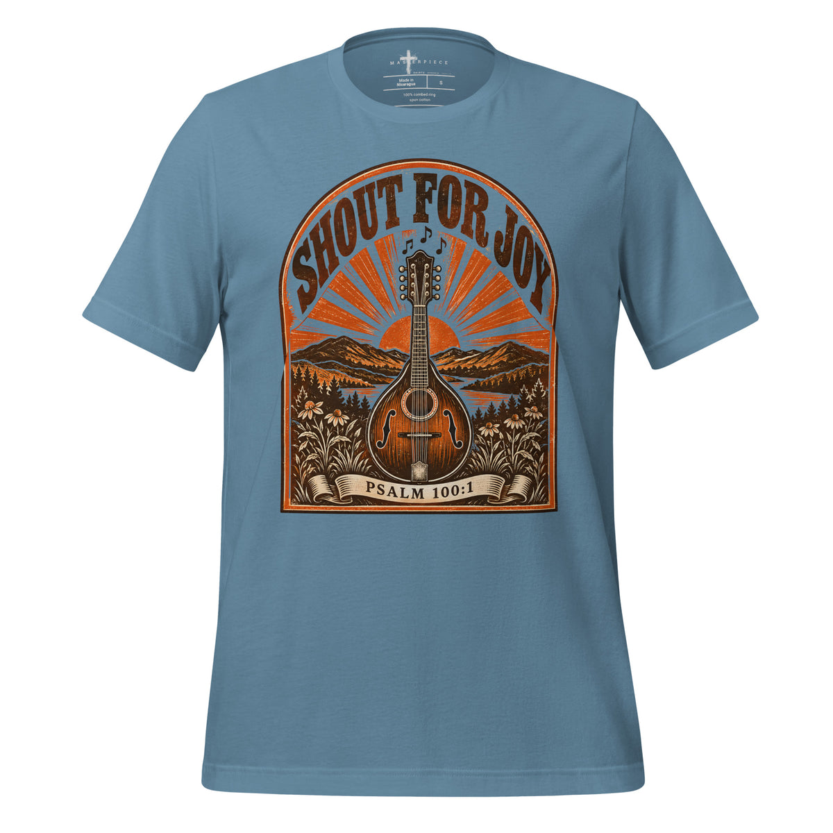 Shout For Joy Mandolin - Blue - MasterPiece Shirts