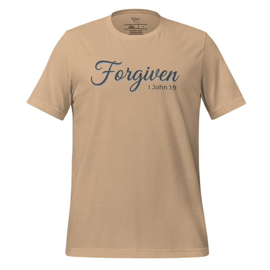 Forgiven Christian T-shirt 1 John 1:9