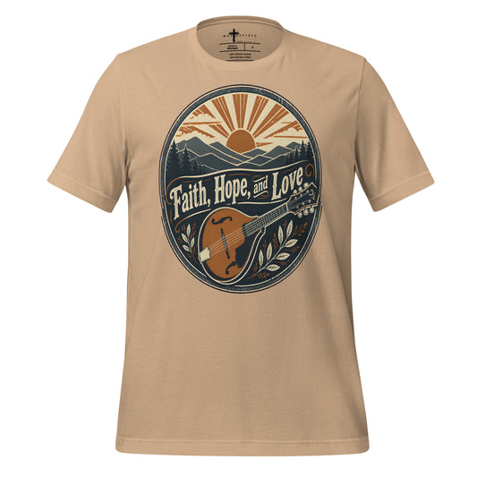 Faith Hope Love Mandolin - MasterPiece Shirts