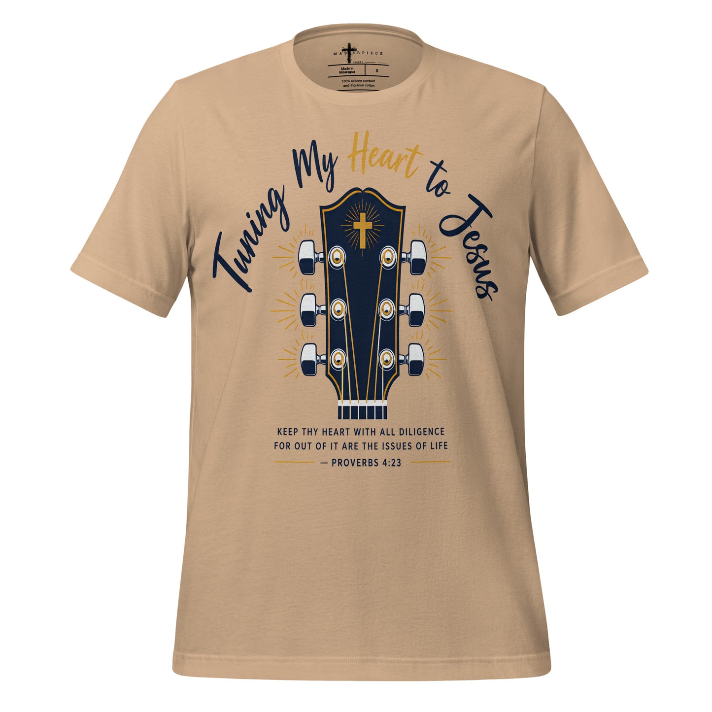 Tune my Heart Guitar Headstock - MasterPiece Shirts