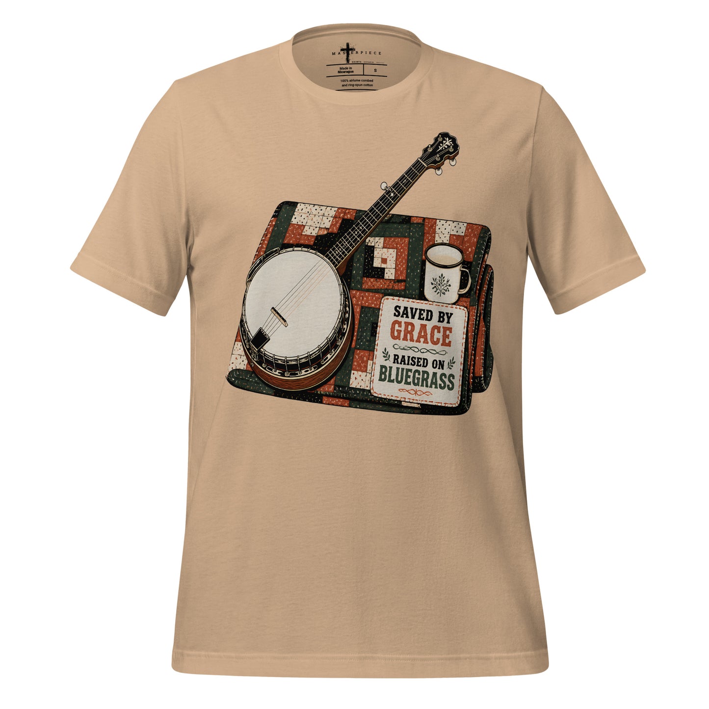 Saved by Grace Raised on Bluegrass - MasterPiece Shirts