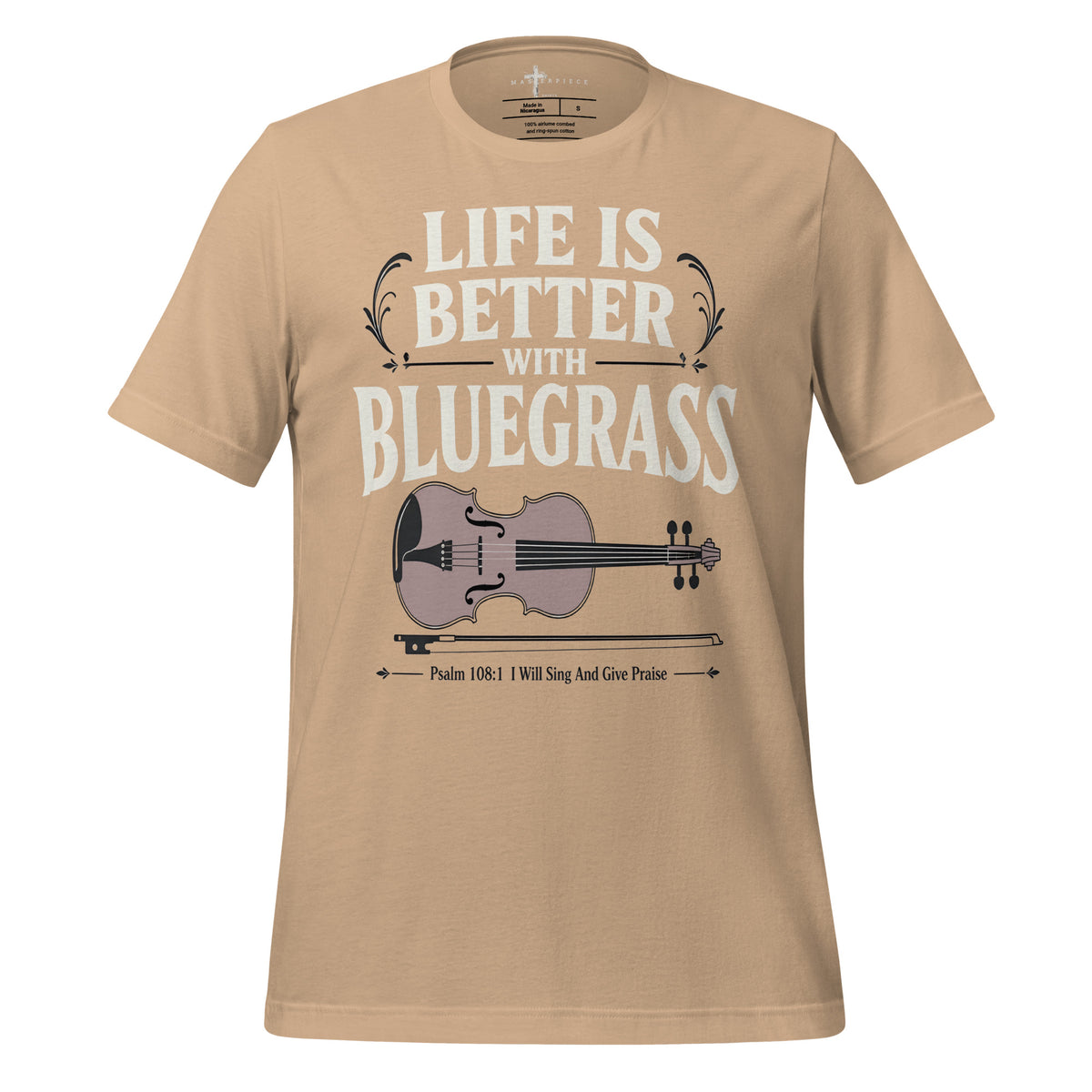 Life is Better Bluegrass Fiddle Violin - MasterPiece Shirts