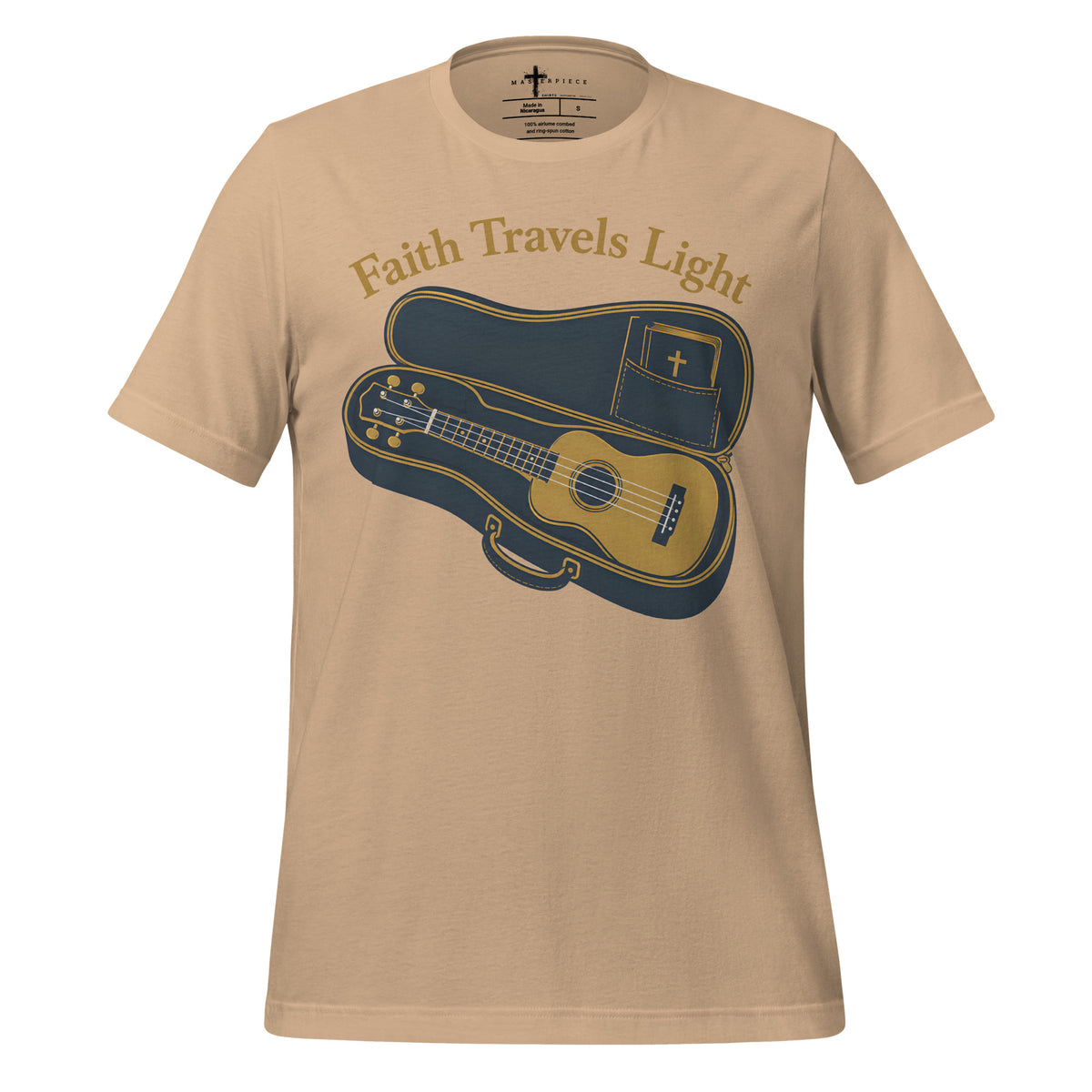 Faith Travels Light Ukulele - MasterPiece Shirts