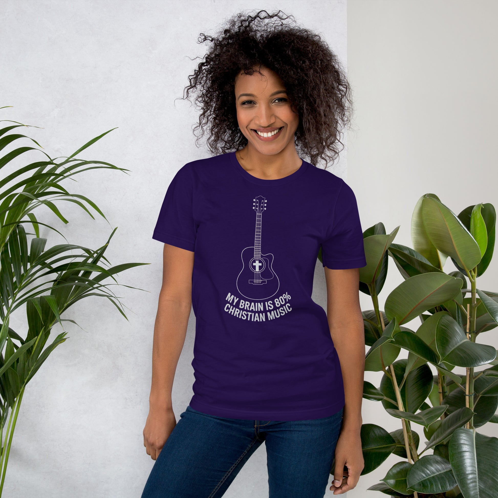 My Brain is 80%  Christian Bible Verse Music  Christian Bible Verse T-Shirt