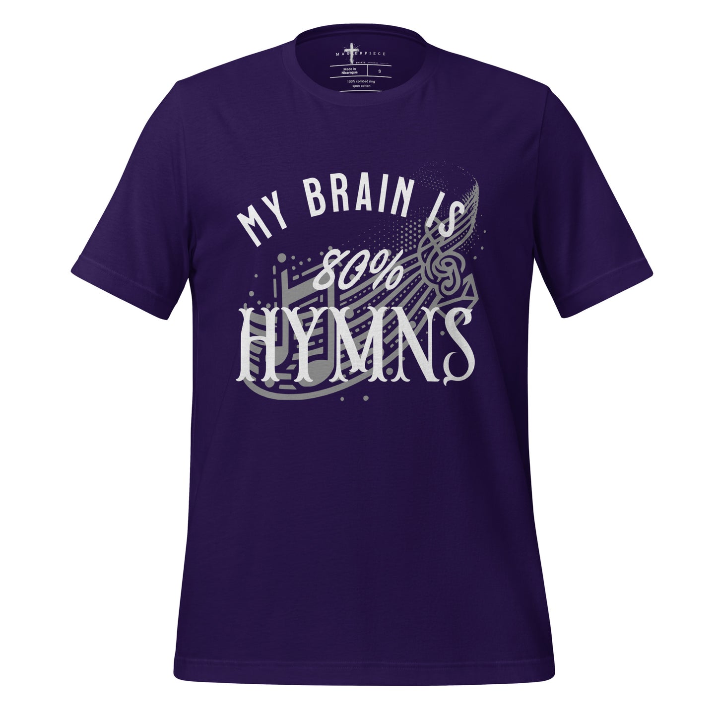 My Brain is 80% Hymns  Christian Bible Verse T-Shirt