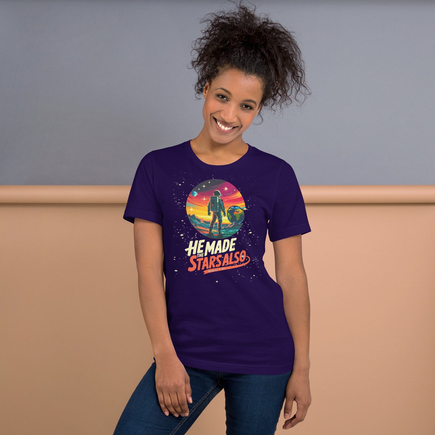 He Made The Stars Also  Christian Bible Verse T-Shirt
