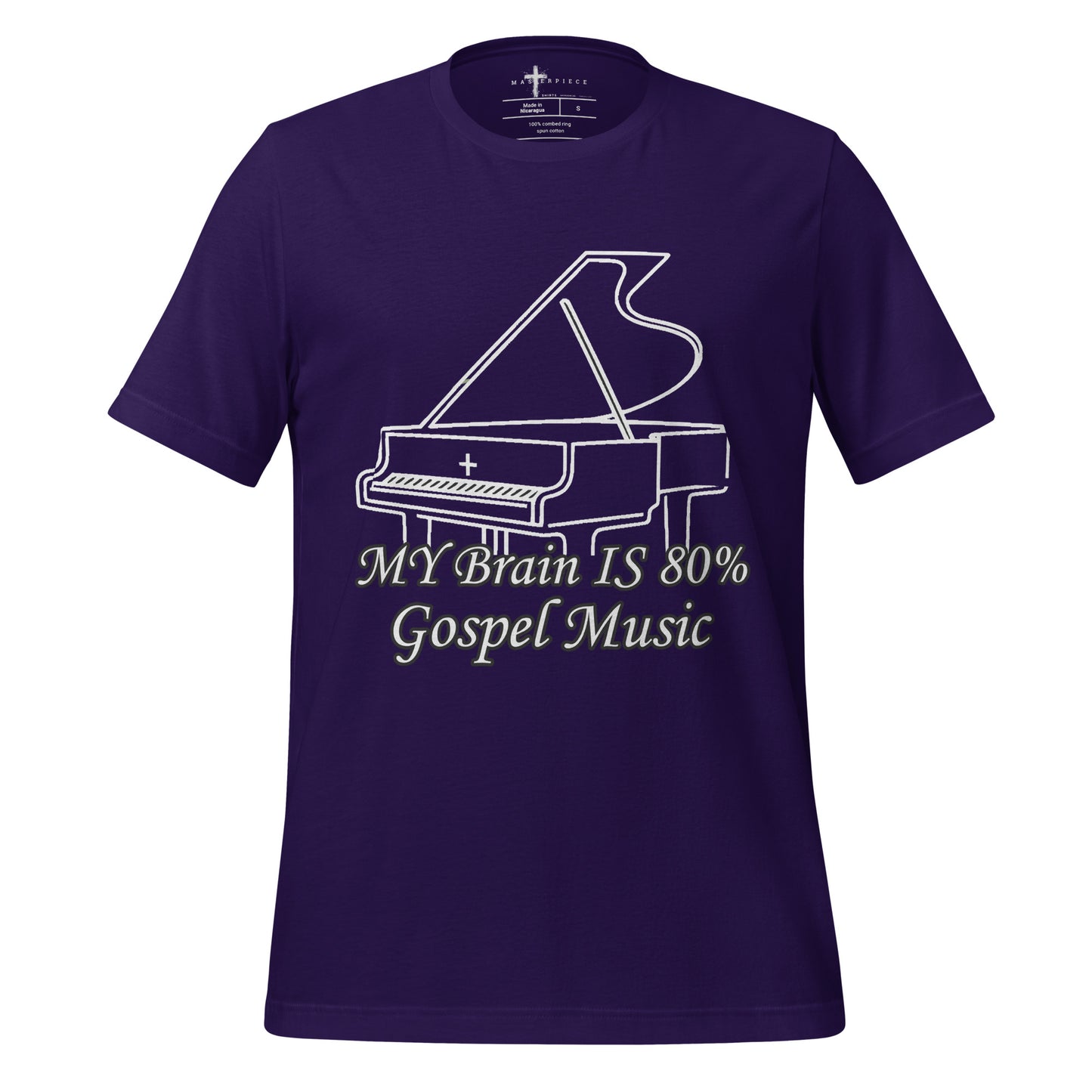 My Brain is 80% Gospel Music  Christian Bible Verse T-Shirt