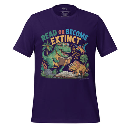 Read or Become Extinct Dinosaur  Christian Bible Verse T-Shirt