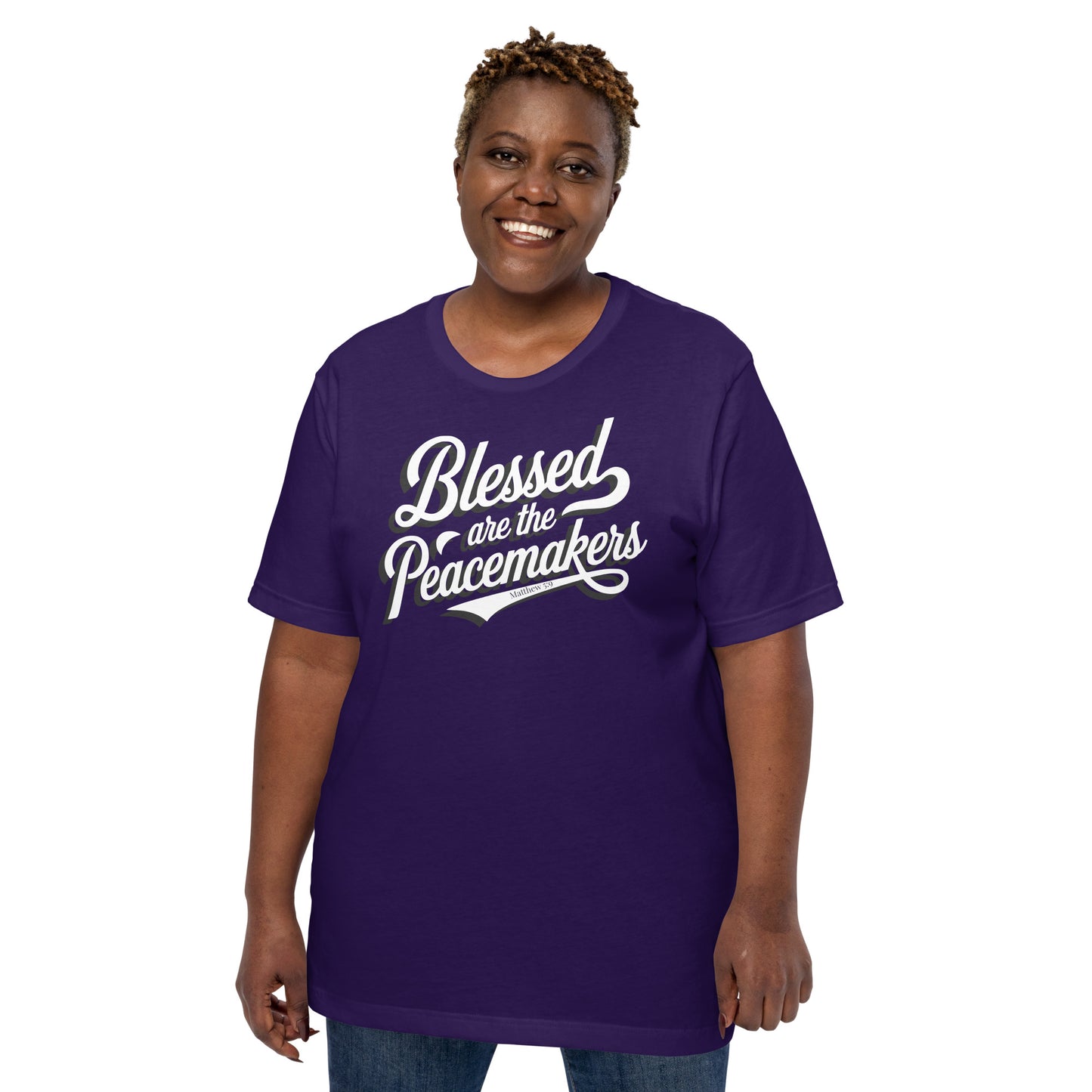 Blessed are the Peacemakers Christian Bible Verse T-Shirt