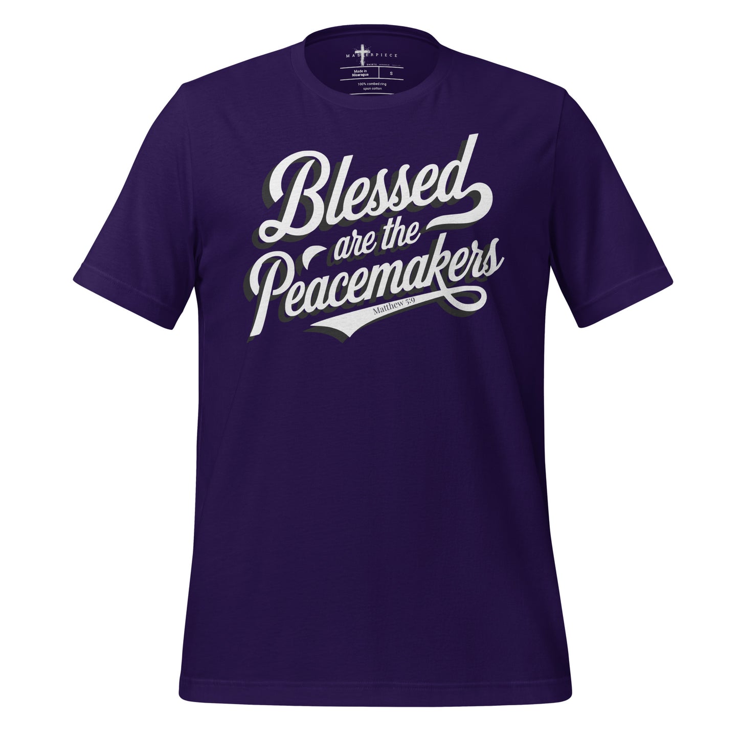 Blessed are the Peacemakers Christian Bible Verse T-Shirt
