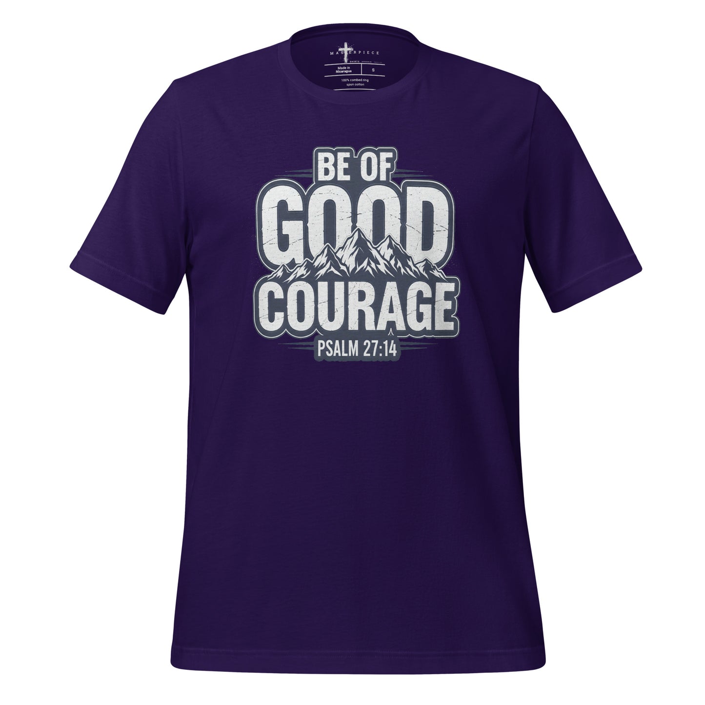 Be of Good Courage Psalm 27:1 Christian T-Shirt