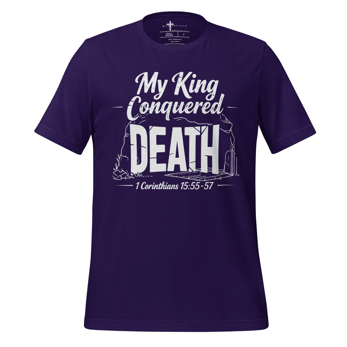My King Conquered Death Christian T-shirt