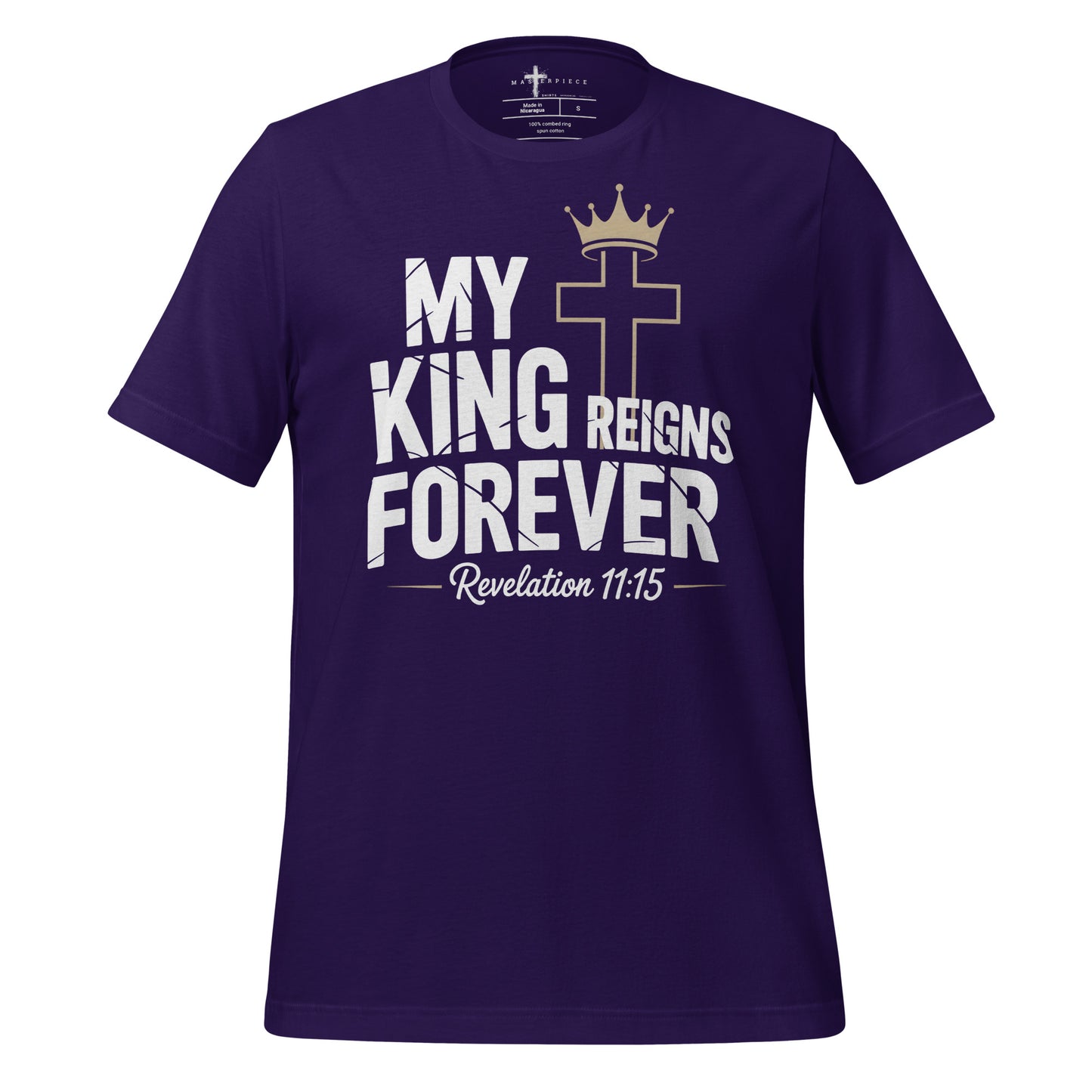 My King Reigns Forever Christian T-shirt