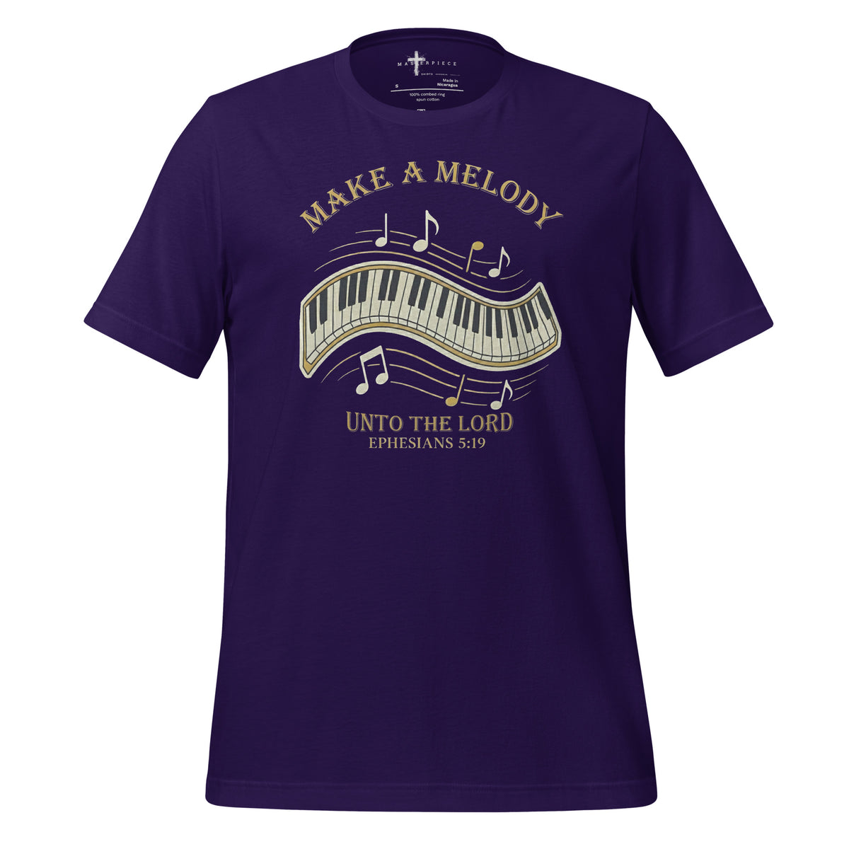 Make a Melody unto the Lord Christian T-Shirt Ephesians 5:19