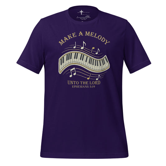 Make a Melody unto the Lord Christian T-Shirt Ephesians 5:19