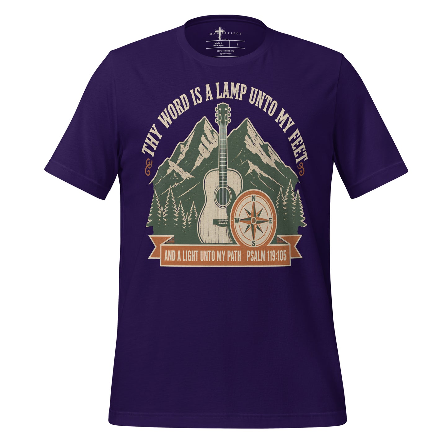 Thy Word is a Lamp unto my feet Guitar - Purple - MasterPiece Shirts