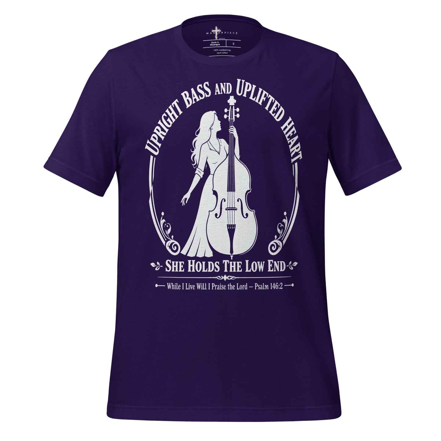 Upright Bass Female - Purple - MasterPiece Shirts