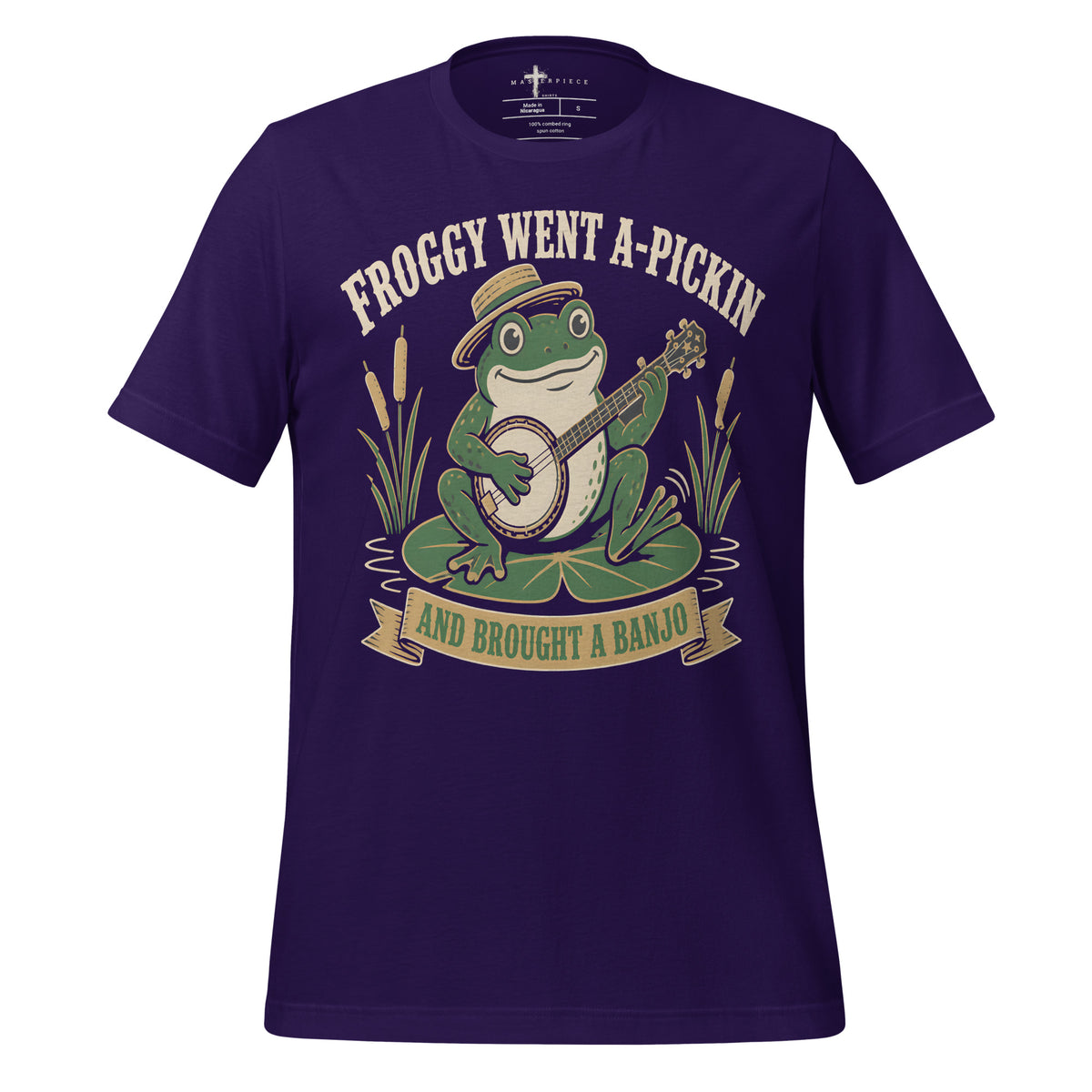 Frog Pickin Banjo - Purple - MasterPiece Shirts