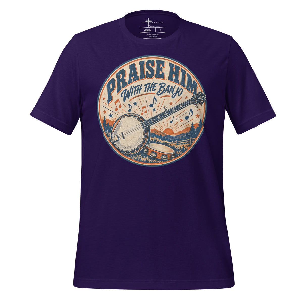 Praise Him with Banjo - Purple - MasterPiece Shirts