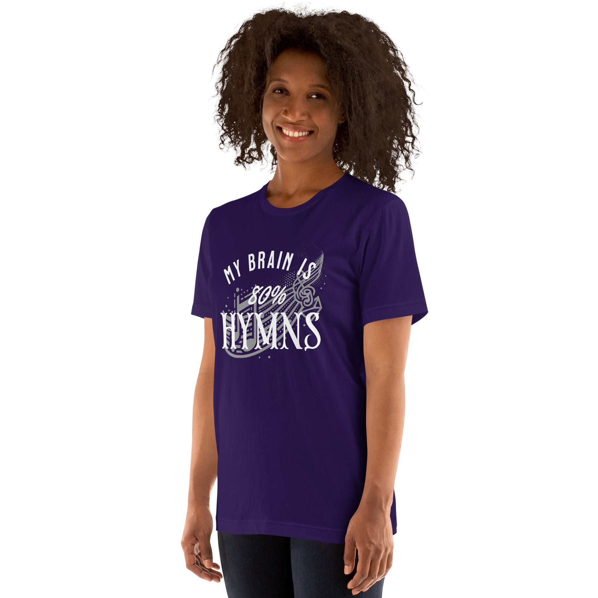 My Brain is 80% Hymns  Christian Bible Verse T-Shirt