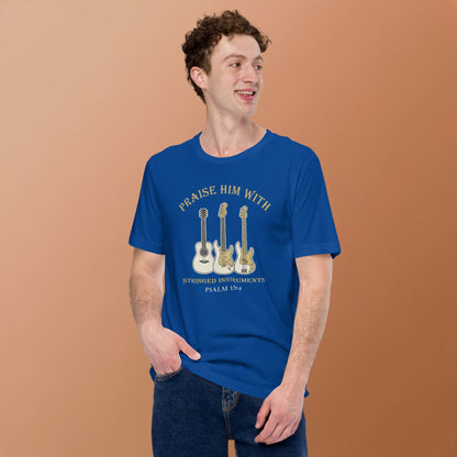 Christian Guitar T-Shirt Psalm 150:4