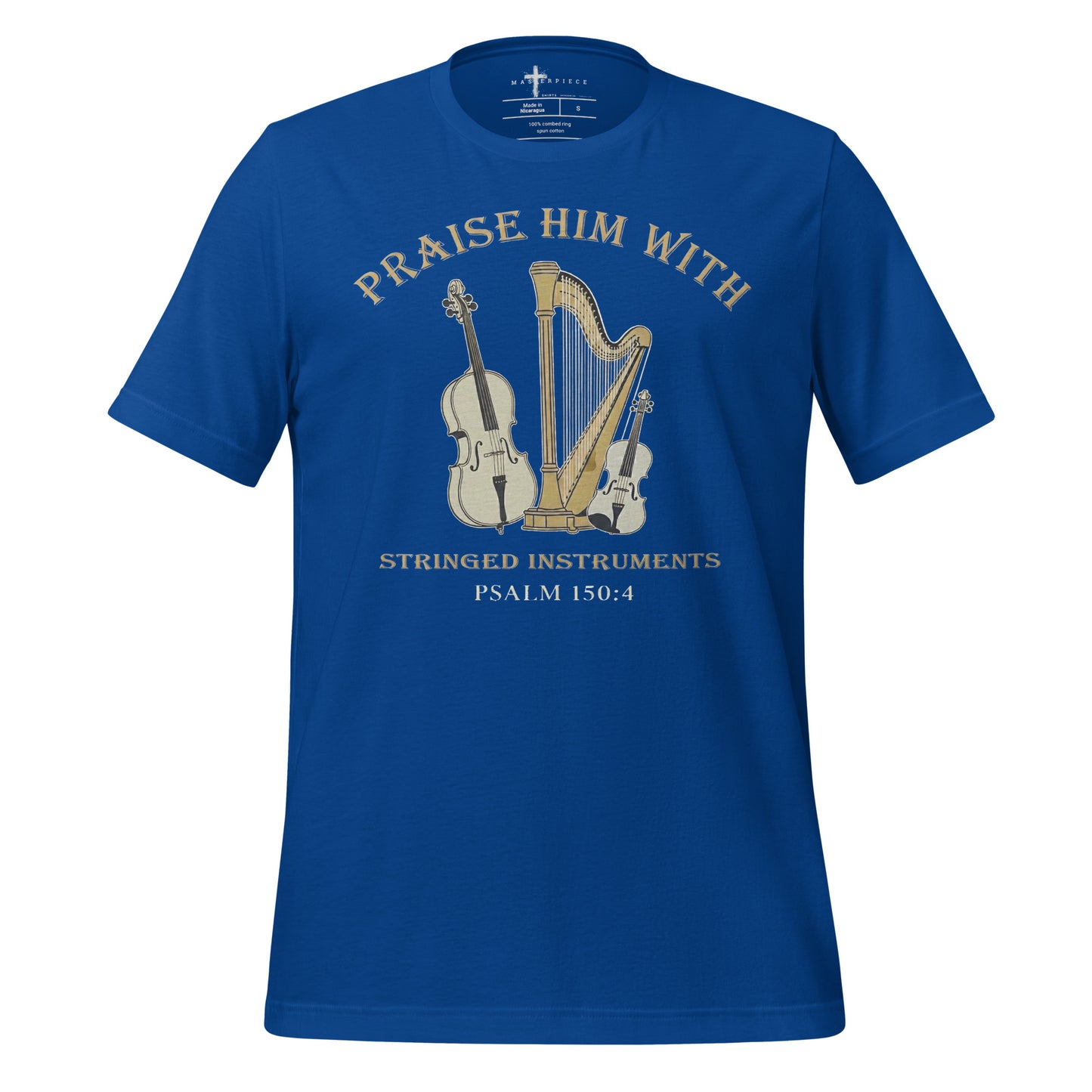 orchestral worship and praise. Perfect faith apparel for violinists, cellists, harpists, orchestra members Psalm 150:4