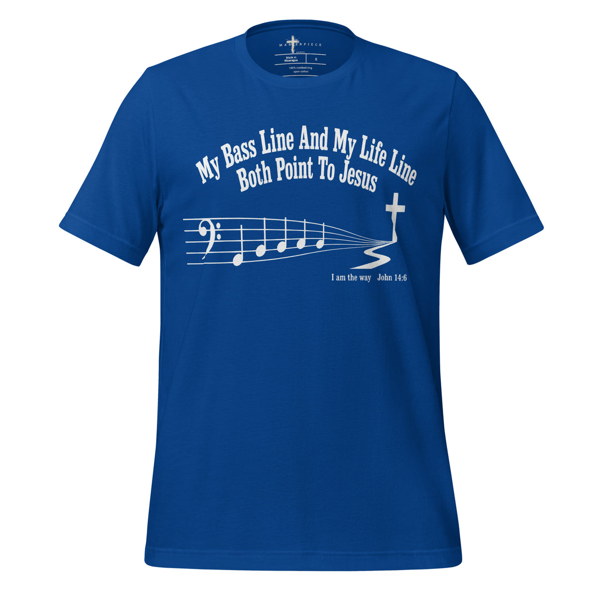 Bass Line Points to Jesus - MasterPiece Shirts