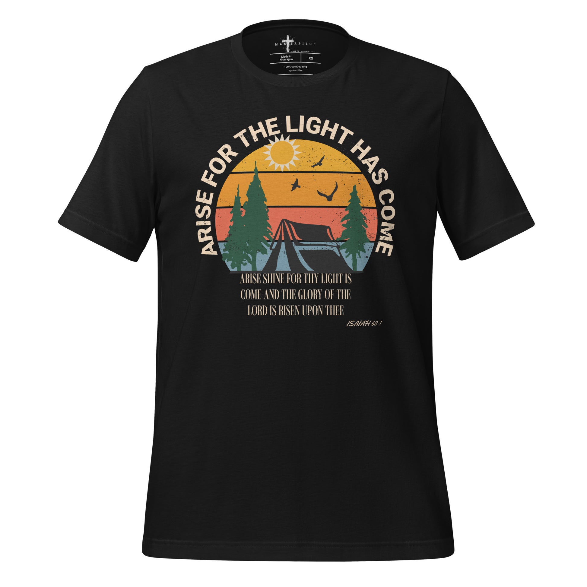 Arise for The Light  Christian Bible Verse T-Shirt