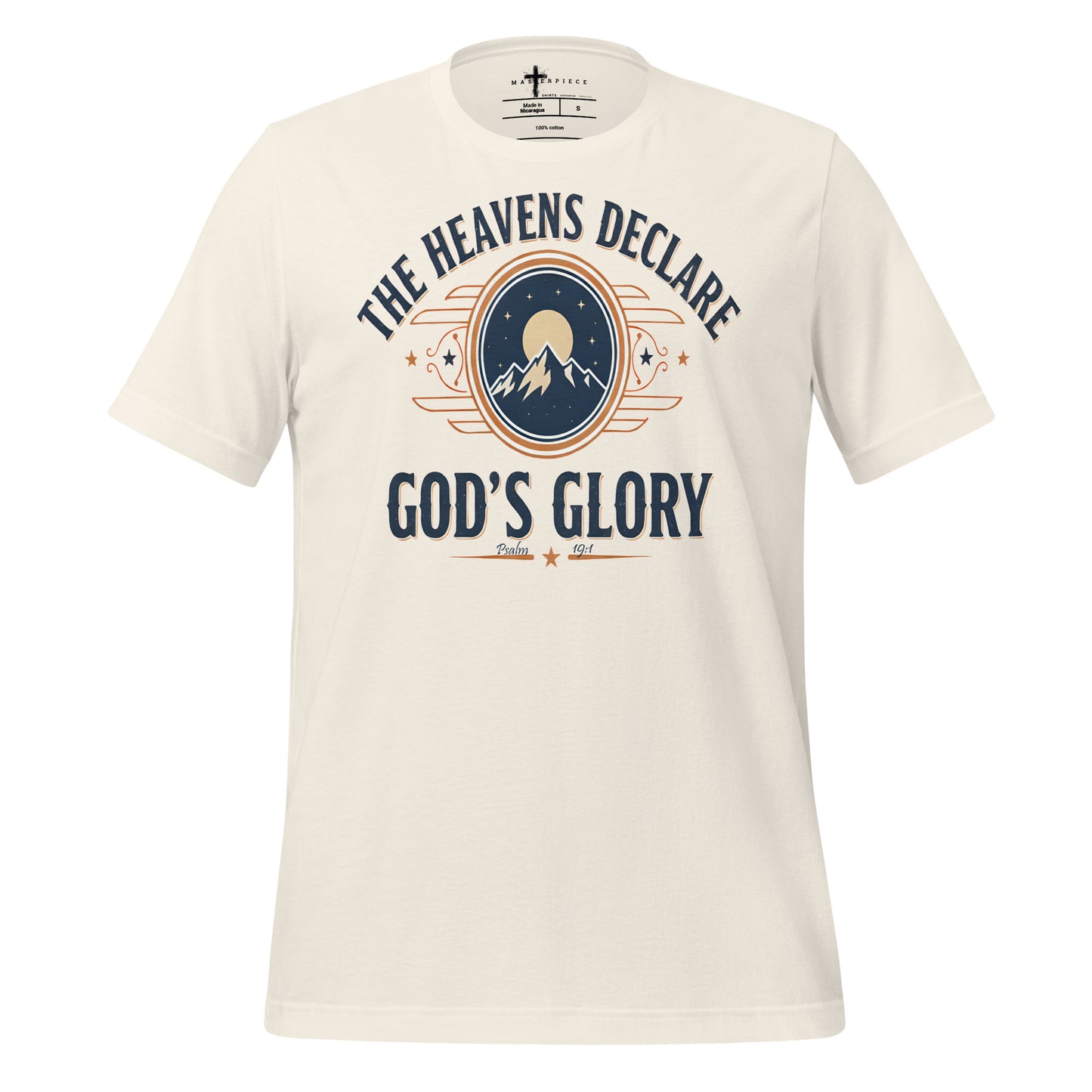 Heavens Declare Gods Glory Christian T-Shirt Psalm 19:1 