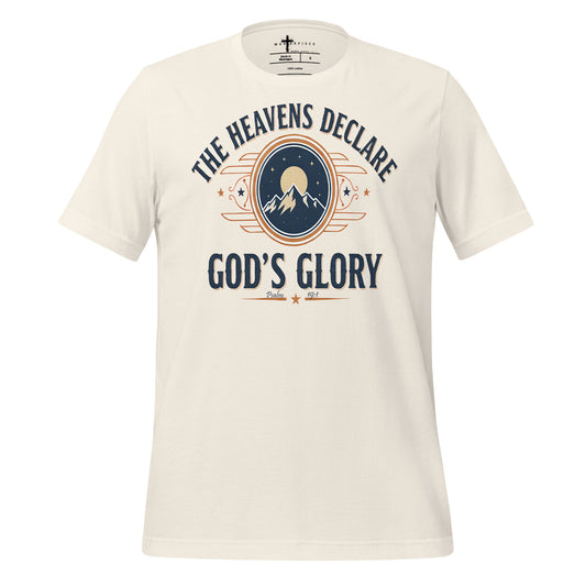 Heavens Declare Gods Glory Christian T-Shirt Psalm 19:1 
