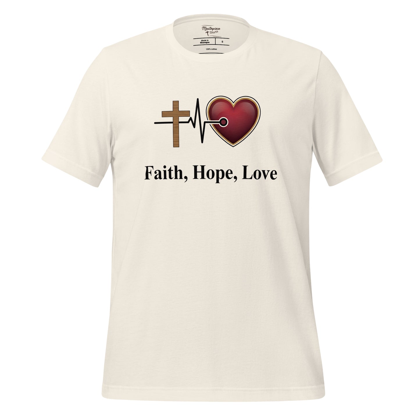 Faith Hope Love Christian T-shirt