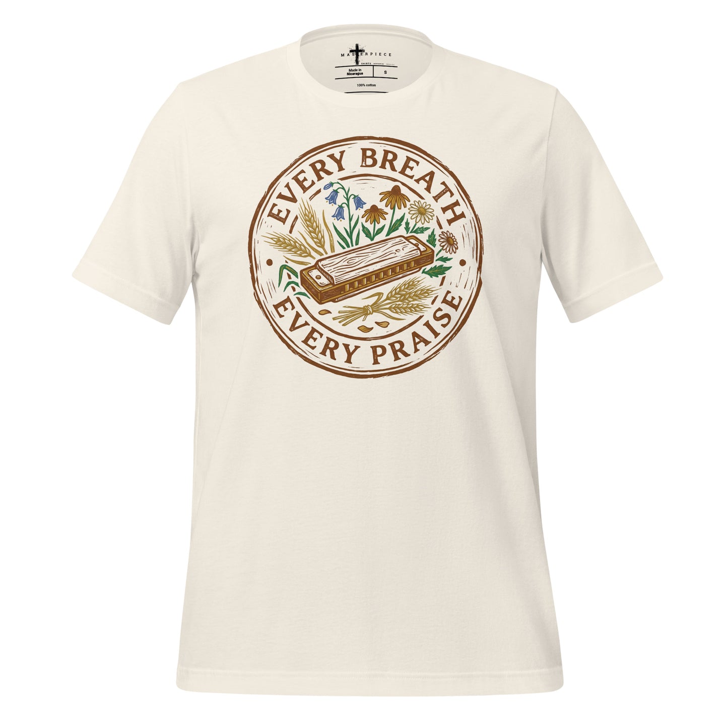 Every Breath Every Praise Harmonica Christian t-shirt | Psalm 150:6