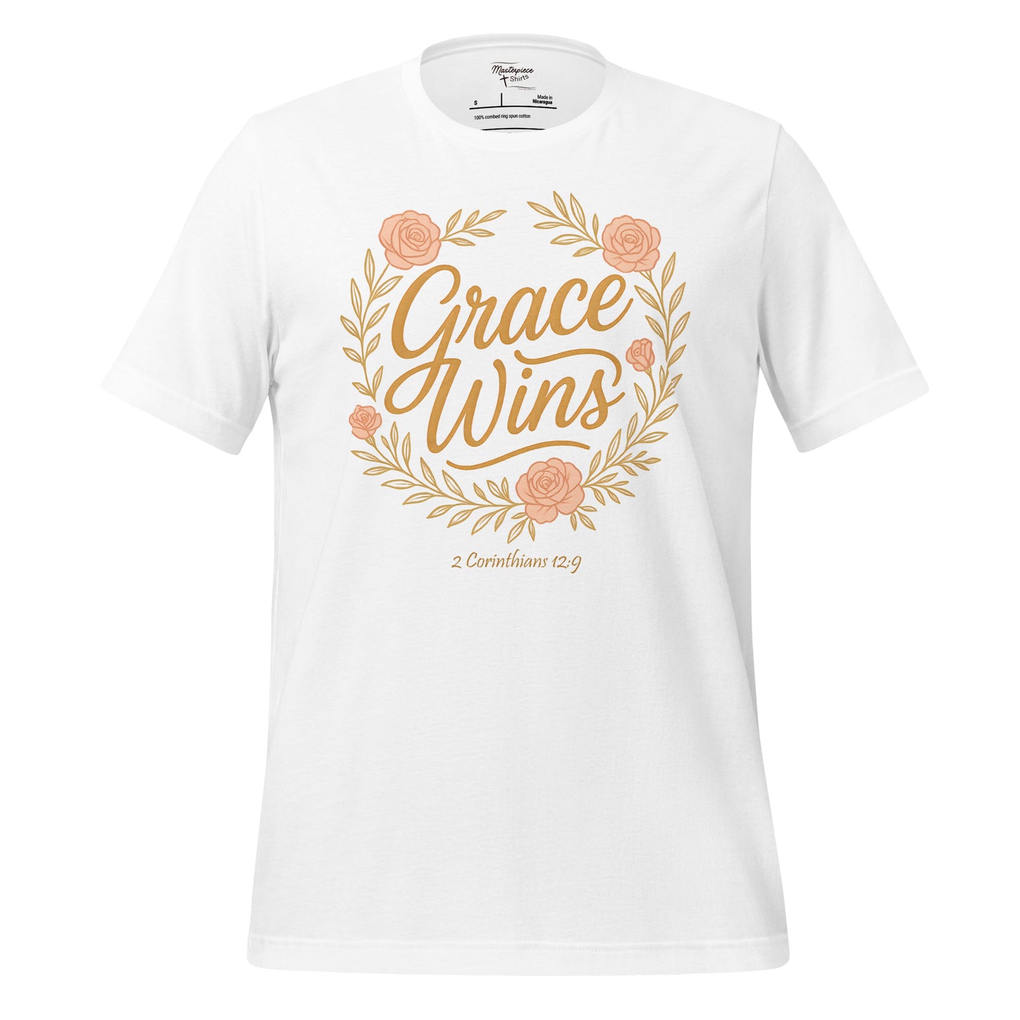  Grace Wins Christian  Ladies T-shirt  